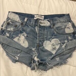 One Teaspoon Jean Shorts